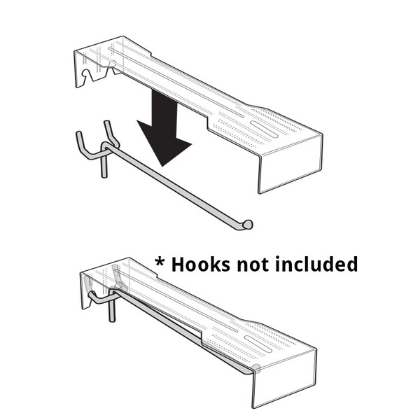 Plastic Overlay For 8 Hook (Hooks Not Included), PK50